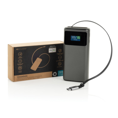 Logo trade advertising products picture of: Quantum RCS ultra-fast PD45W 10.000mAh powerbank with screen