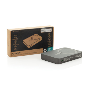 Logo trade promotional items image of: Quantum RCS ultra-fast 10.000mAh magnetic 25W powerbank