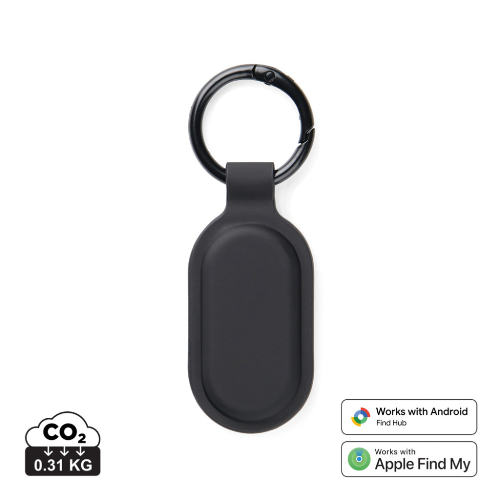 Logo trade promotional merchandise photo of: VINGA Baltimore RCS Key tag With Finder Dual