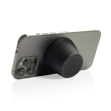 Logo trade corporate gifts picture of: Nivio RCS recycled aluminum magnetic 5W Speaker