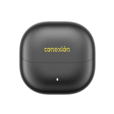 Logo trade promotional giveaways picture of: Urban Vitamin Santa Clara RCS plastic ENC earbuds