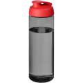 H2O Active® Eco Vibe 850 ml flip lid sport bottle, Charcoal / Red
