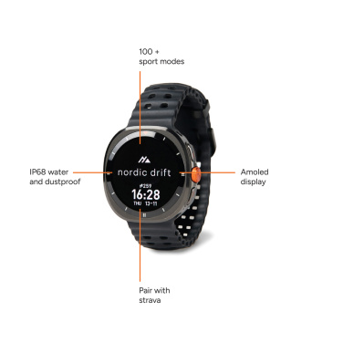 Logo trade business gifts image of: Nordic Drift Titan High performance Watch