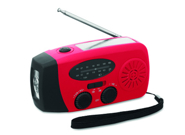 Logotrade advertising product picture of: Portable radio SOS with LED torch