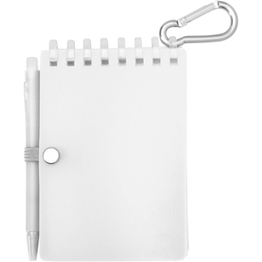 Logo trade promotional products picture of: Lig Mini recycled outdoor soft cover notebook and ballpoint pen set (black ink)