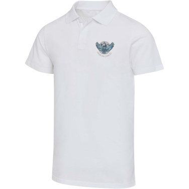 Logo trade promotional giveaways picture of: Graphite 180 g/m² short sleeve unisex OCS organic polo
