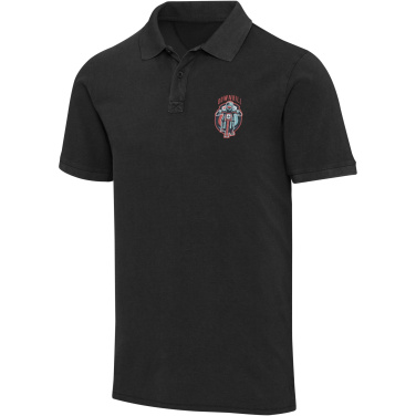 Logo trade promotional merchandise photo of: Calgary 200 g/m2 washed men's polo