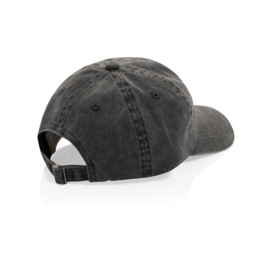 Logo trade advertising products image of: BEAU AWARE™ Washed 6 panel 270gsm cotton twill cap