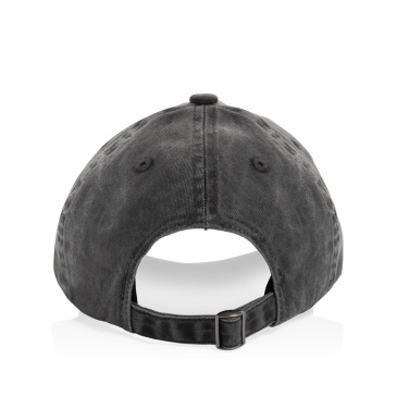 Logo trade promotional merchandise photo of: BEAU AWARE™ Washed 6 panel 270gsm cotton twill cap