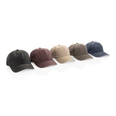 Logotrade promotional item image of: BEAU AWARE™ Washed 6 panel 270gsm cotton twill cap