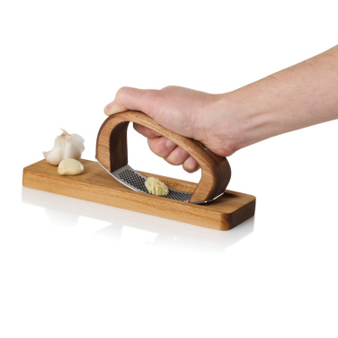 Logo trade corporate gifts image of: AdHoc RoccaAlio Garlic press with chopping board