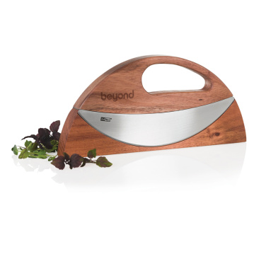 Logo trade corporate gifts image of: AdHoc Wave Universal chopping knife and pizza cutter