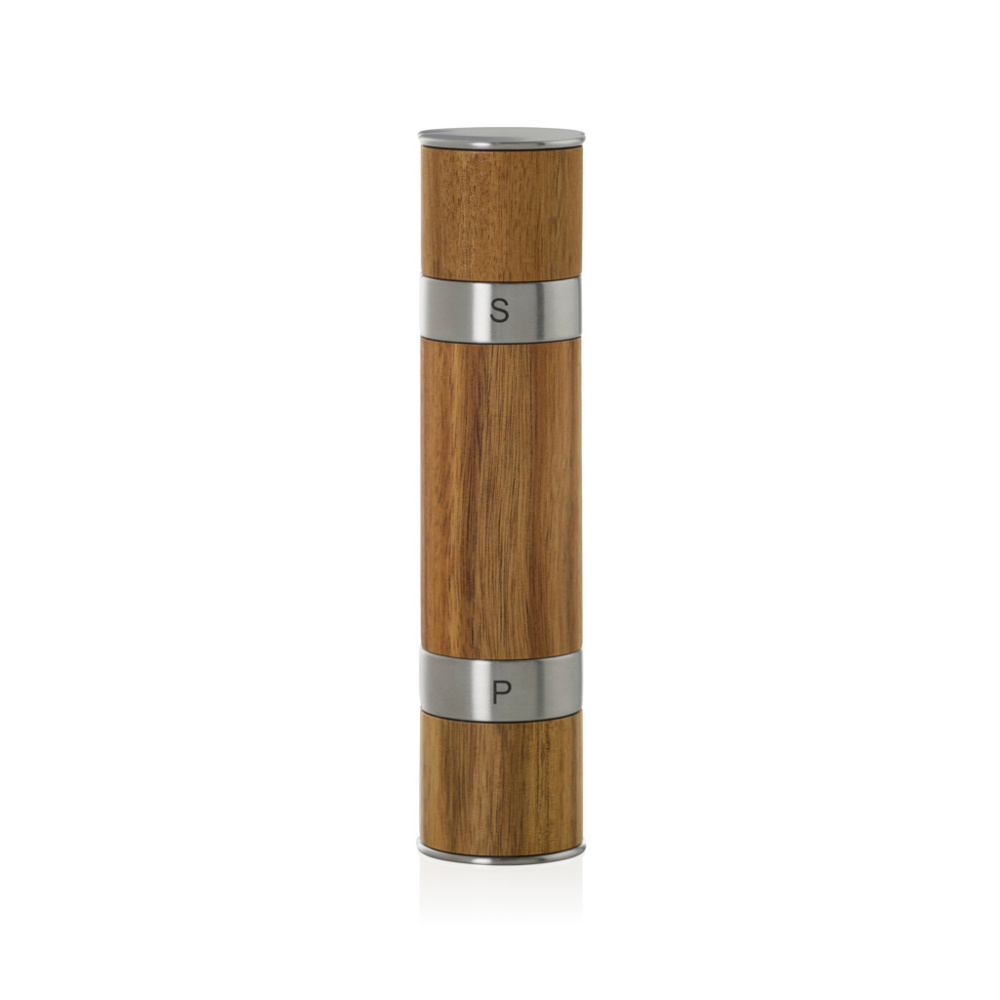 Logotrade promotional products photo of: AdHoc Duomill Pepper and salt double mill