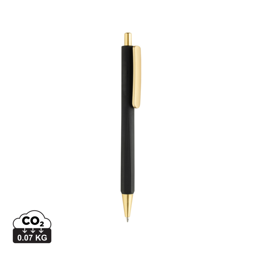 Logo trade corporate gifts image of: EDGE RCS three-sided pen luxury