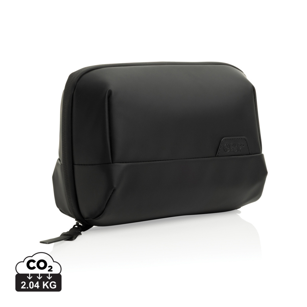 Logo trade corporate gifts picture of: Swiss Peak OSLO RCS Foldable Toiletry Pouch