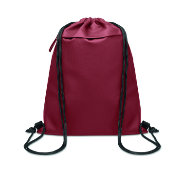 Logo trade promotional giveaway photo of: Drawstring bag in 600D RPET