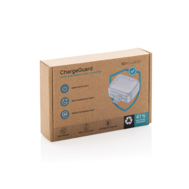 Logo trade promotional gift photo of: ChargeGuard RCS Auto-Disconnect USB-C Adapter