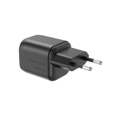 Logo trade promotional giveaways picture of: Urban Vitamin Livermore RCS recycled 100W GAN charger