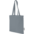 Madras 140 g/m2 GRS recycled cotton tote bag 7L, Grey