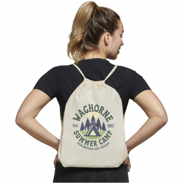 Logotrade reklaamtooted pilt: Oregon 100 g/m² puuvillane pingutusnööriga sussikott 5L