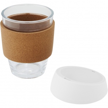 Logotrade ärikingitused pilt: Lidan 360 ml borosilikaatklaasist termotops silikoonkaanega