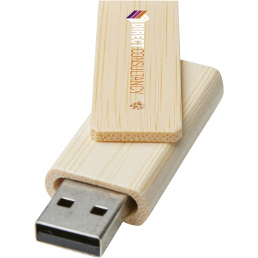 Logotrade reklaamtoote foto: Pöörake 16 GB bambusest USB-mälupulka