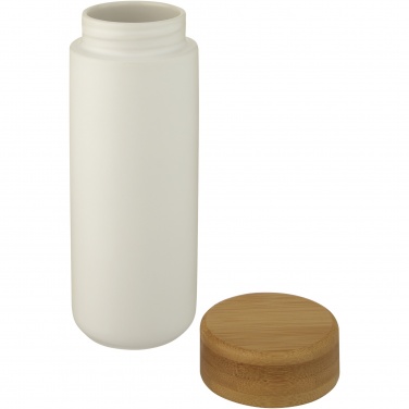 Logotrade ärikingituse foto: Lumi 300 ml keraamiline termoskruus bambusest kaanega