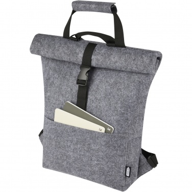 Logotrade meene foto: Felta GRS taaskasutatud vildist roll-top rattakott 13L