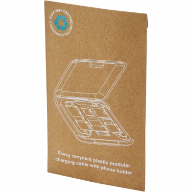 Logo trade firmakingi pilt: Nutikas taaskasutatud plastist moodullaadimiskaabel telefonihoidikuga