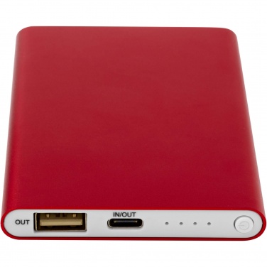 Logotrade reklaamkingituse foto: Pep 4000 mAh Type-C taaskasutatud alumiiniumist akupank 