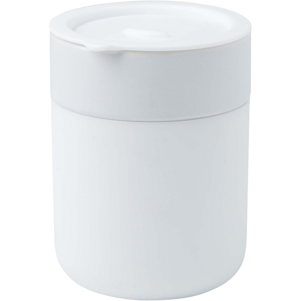 Logotrade reklaamkingituse foto: Keraamiline termoskruus Java 330 ml plastikust kaanega