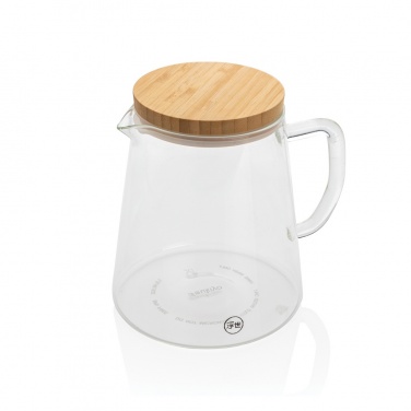 Logotrade ärikingituse foto: Ukiyo borosilikaatklaasist karahvin bambusest kaanega 1,2L