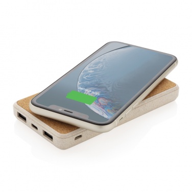 Logo trade meened foto: Korgi- ja nisukõrrega 8000 mAh 5W juhtmevaba akupank