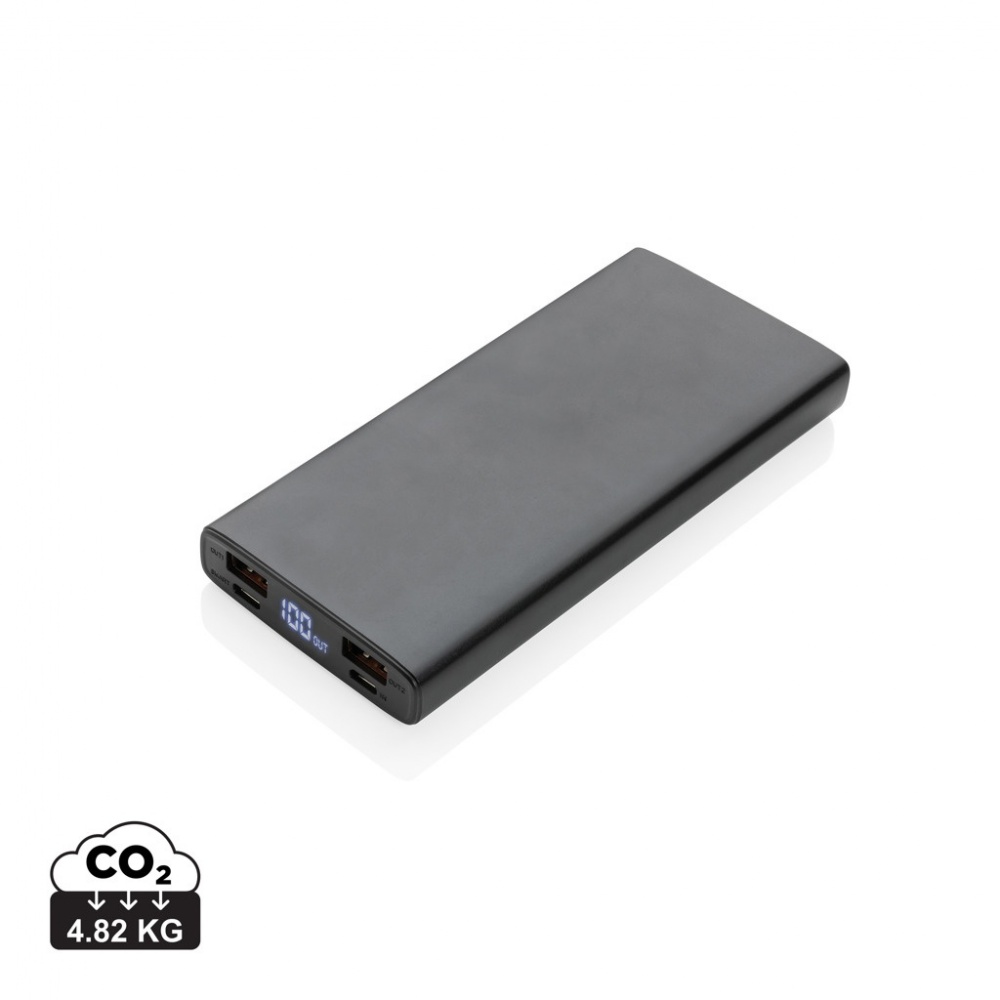 Logo trade firmakingi pilt: Alumiiniumist 18 W 10 000 mAh PD Powerbank