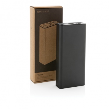 Logo trade reklaamtoote pilt: Terra RCS taaskasutatud 20 W alumiiniumist akupank 20 000 mAh