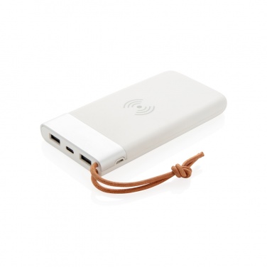 Logotrade firmakingi foto: Aria 8000 mAh 5W juhtmevaba laadimise akupank