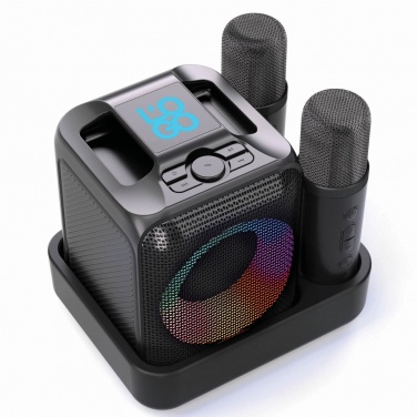 Logotrade firmakingi foto: Singvibe RCS taaskasutatud plastikust karaokekomplekt topeltmikrofoniga