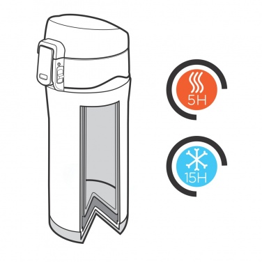 Logo trade ärikingi pilt: Lihtsalt lukustatav vaakum termoskruus