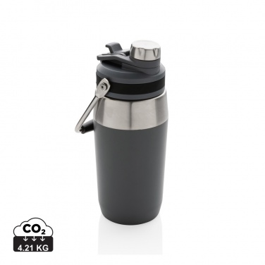 Logotrade meene foto: Kahe funktsiooniga roostevabast terasest vaakumpudel 500 ml