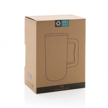 Logotrade reklaamkingid pilt: Cube RCS sertifikaadiga taaskasutatud terasest kruus 800ml