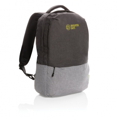 Logotrade reklaamtoote foto: Duo värviline RPET 15,6" RFID sülearvuti seljakott PVC-vaba
