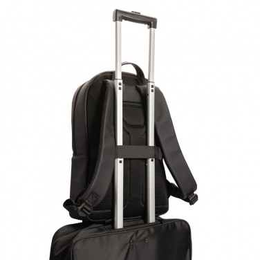 Logotrade ärikingid pilt: Swiss Peak deluxe PU sülearvuti seljakott PVC-vaba