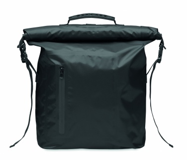 Logotrade firmakingi foto: RPET veekindel rolltop kott