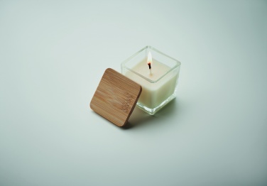 Logotrade ärikingituse foto: Ruudukujuline lõhnaküünal 50gr