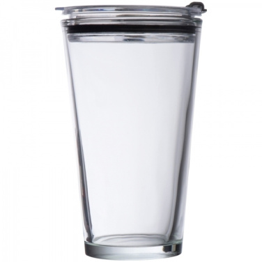 Logotrade reklaamkingituse foto: Kaanega klaasist kruus WATTENSCHEID 400 ml