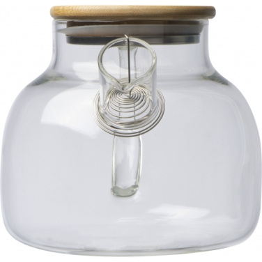 Logo trade firmakingi pilt: Bambusest kaanega klaaskann FRANKFURT 1000ml