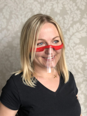 Logo trade reklaamkingi pilt: KALIPSO näokaitse - läbipaistev mask suu ja nina jaoks 1447162