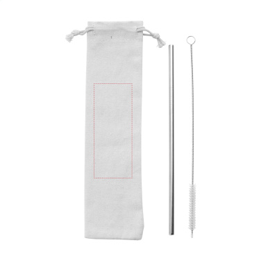Logotrade reklaamtooted pilt: Korduvkasutatav ECO Straw Set roostevabast terasest joogikõrs