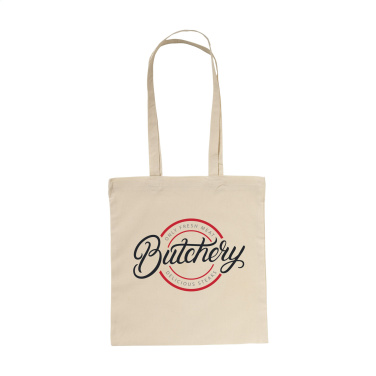 Logo trade reklaamkingituse pilt: ShoppyBag (100 g/m²) pikkade sangadega puuvillane kott
