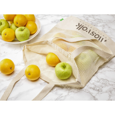 Logo trade ärikingi pilt: Natura Organic Mesh Shopper (180 g/m²) ostukott
